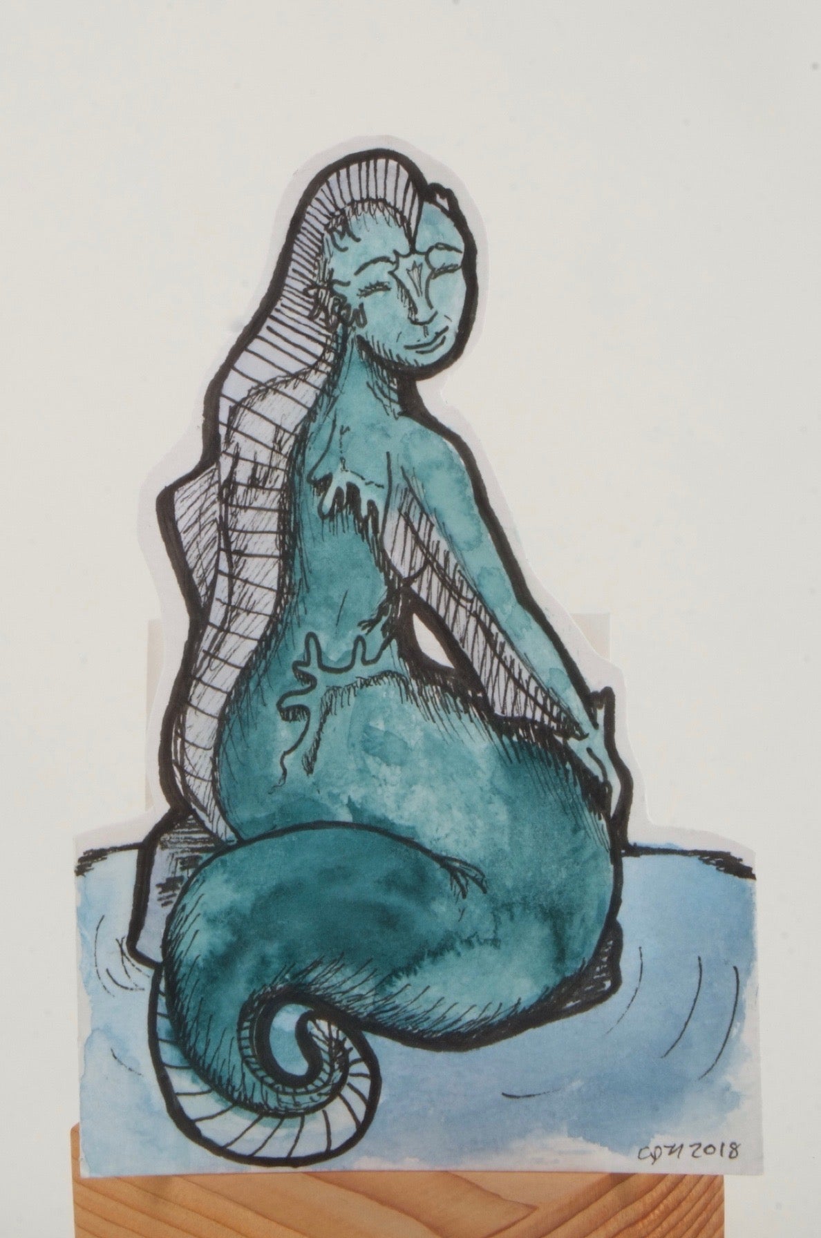 Mermaid Cutout Original