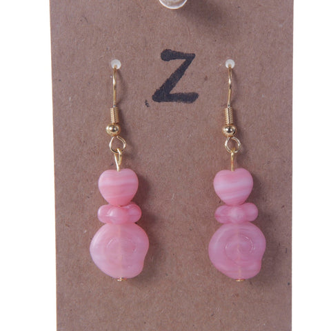 Light Pink Dangle Earrings