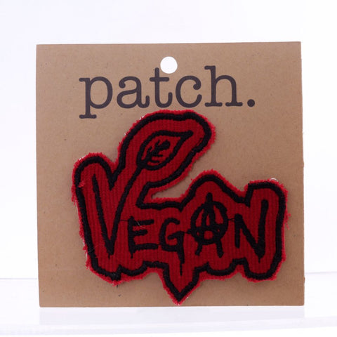 Upcycled Fabric Vegan Anarchy Patch