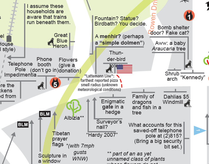 Psychogeographic Walking Map (Wildwood)