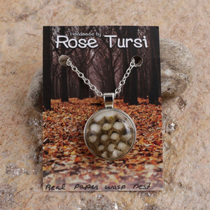 Real Paper Wasp Nest Pendant