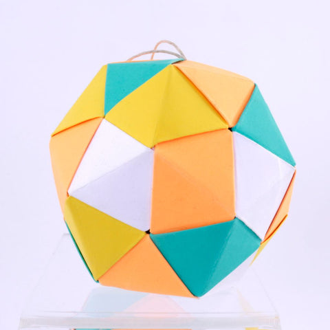 Multi-Color Polyhedral Hanging Origami Sculpture
