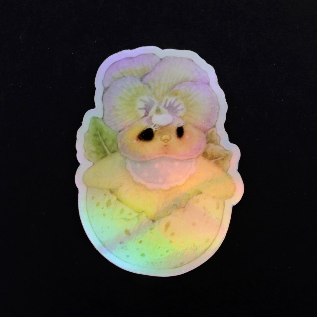 Pansy Chick Holographic Sticker