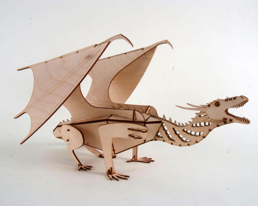 Wooden DIY Dragon Piggy Bank kit