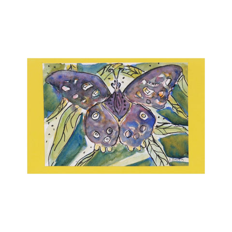 Big Butterfly Blue Card