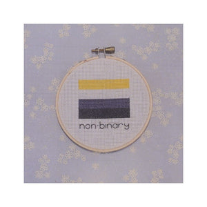 Non-Binary Flag - Cross Stitch Kit