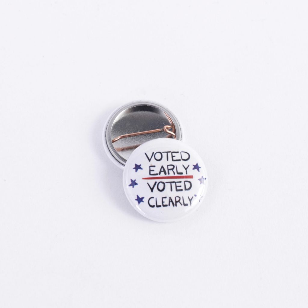 Voted Early Voted Clearly Button