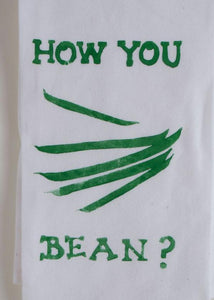 Bean Hand Printed Dishtowel