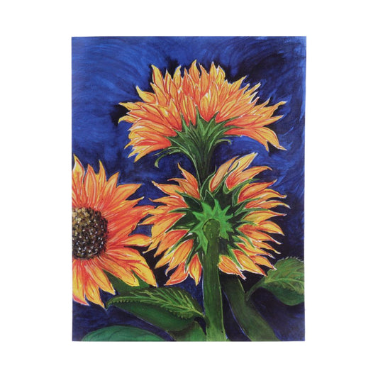 Sunflower Card - Art Print from Original Watercolor