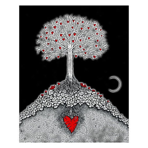 Night at the Great Tree - 8" x 10" Creatures of the Heart Print