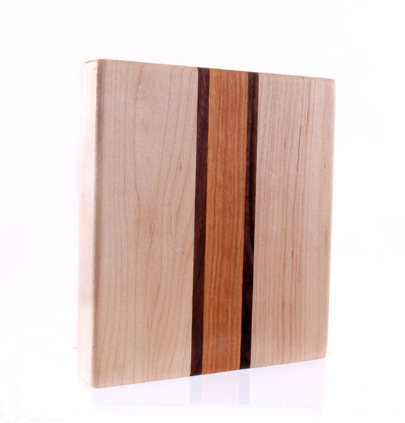 Small Hardwood Cutting Board - Cherry Maple Mahogany