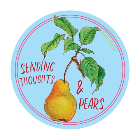 Sending Thoughts and Pears Sticker