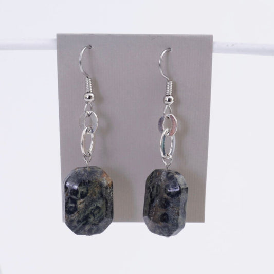 Grey Jasper Earrings