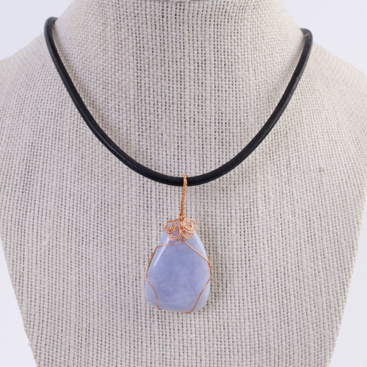 Blue Lace Agate Necklace