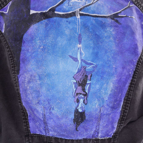 Hanged Man - Upcycled Hand Painted Jacket - Small