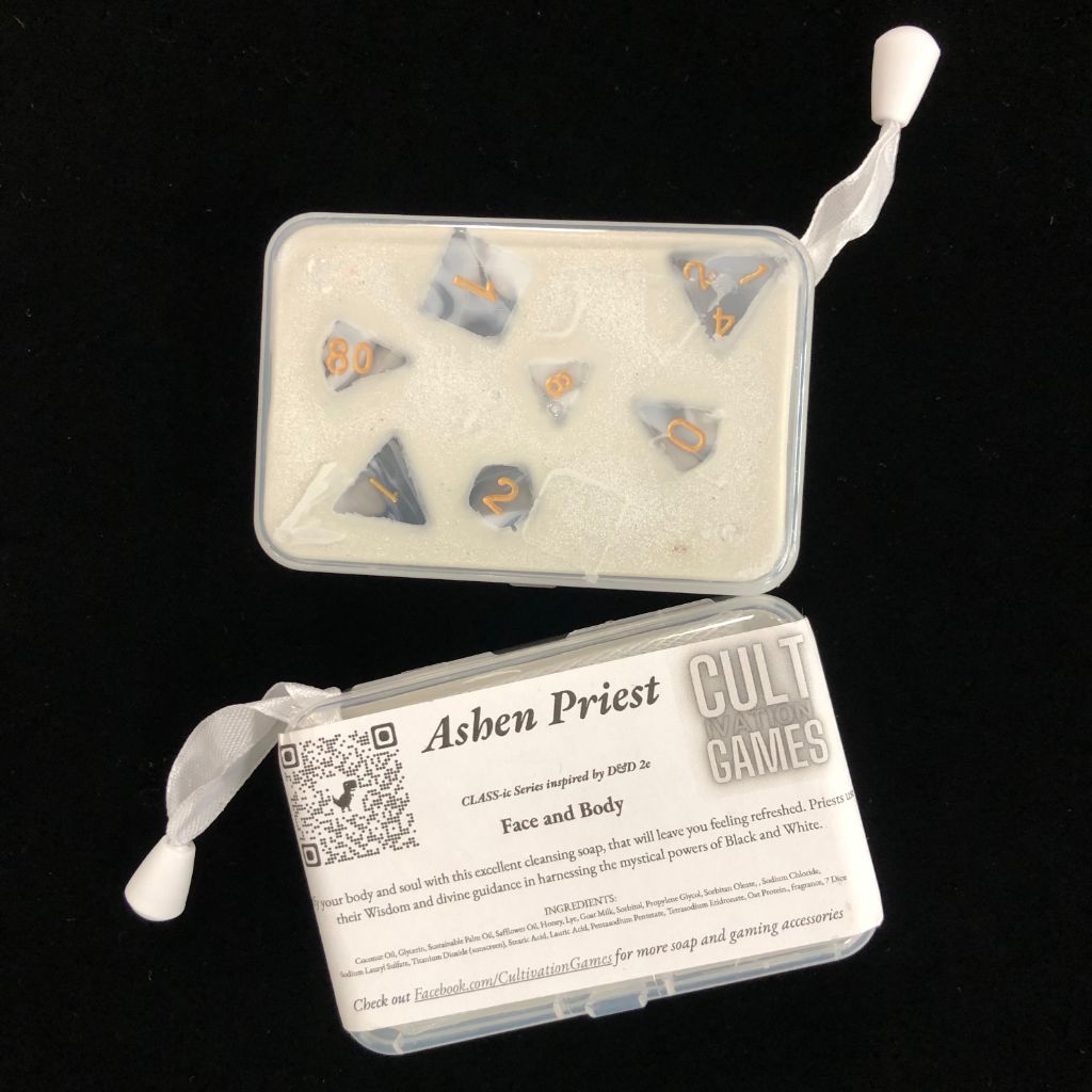 ASHEN PRIEST-  Dice Soap (D&D 2e Inspired 'CLASSic Series')