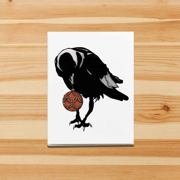 Shiny Things - Greeting Card with Crow