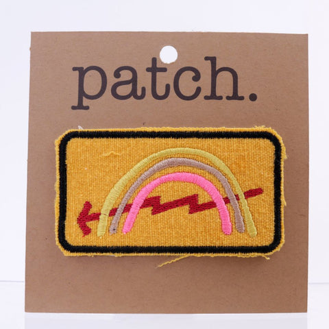 Colorful Upcycled Fabric Patch