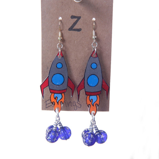 Rocket Dangle Earrings