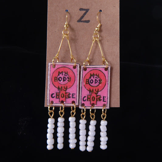 Pro-Choice Dangle Earrings