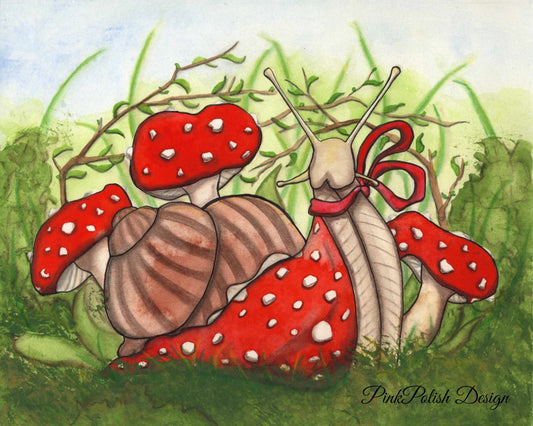 Ms. Fantabulous Snail Art Print