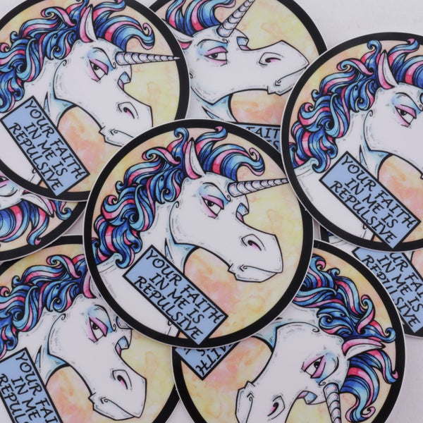 Repulsive Unicorn Sticker