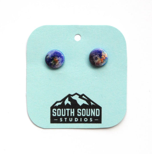 Earth Stud Earrings