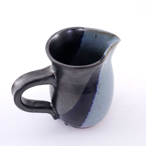 Handcrafted Large Ceramic Pitcher in Blue Tones