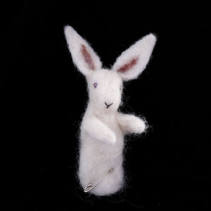 Felted Wool Pocket Friend - Bunny