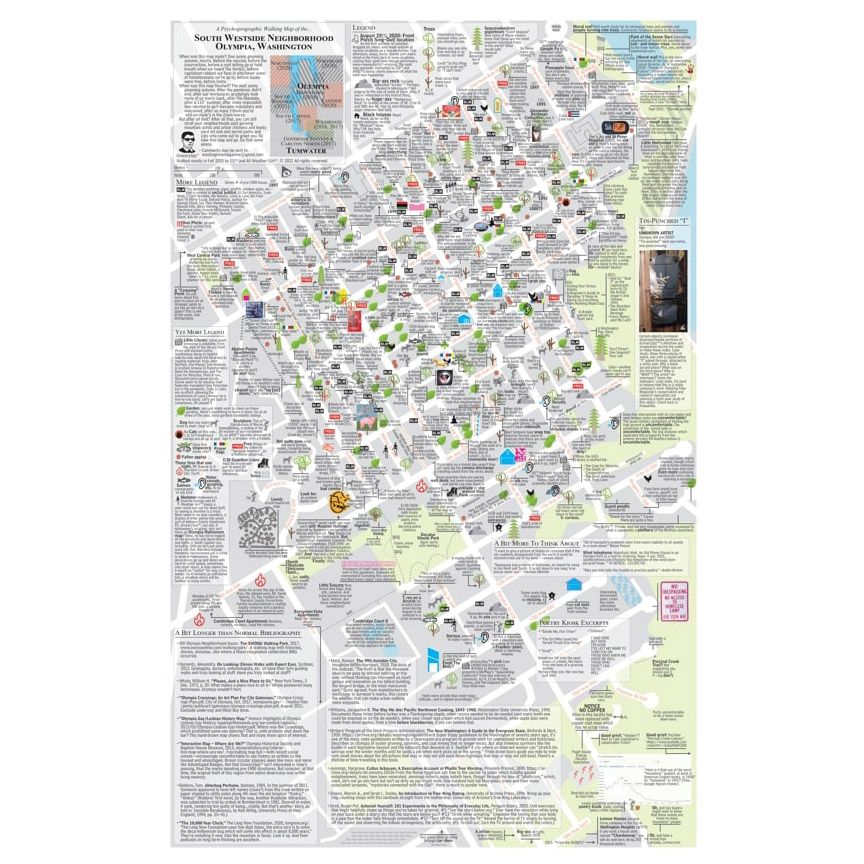 Psychogeographic Walking Map (South Westside)