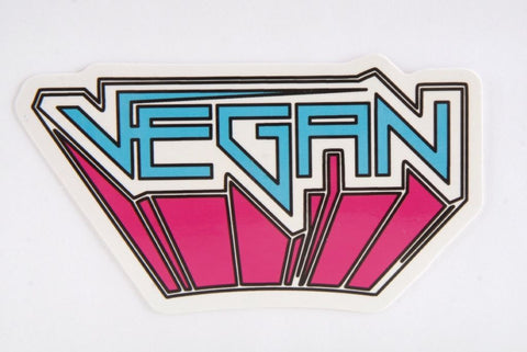 Retro 80s Vegan Sticker