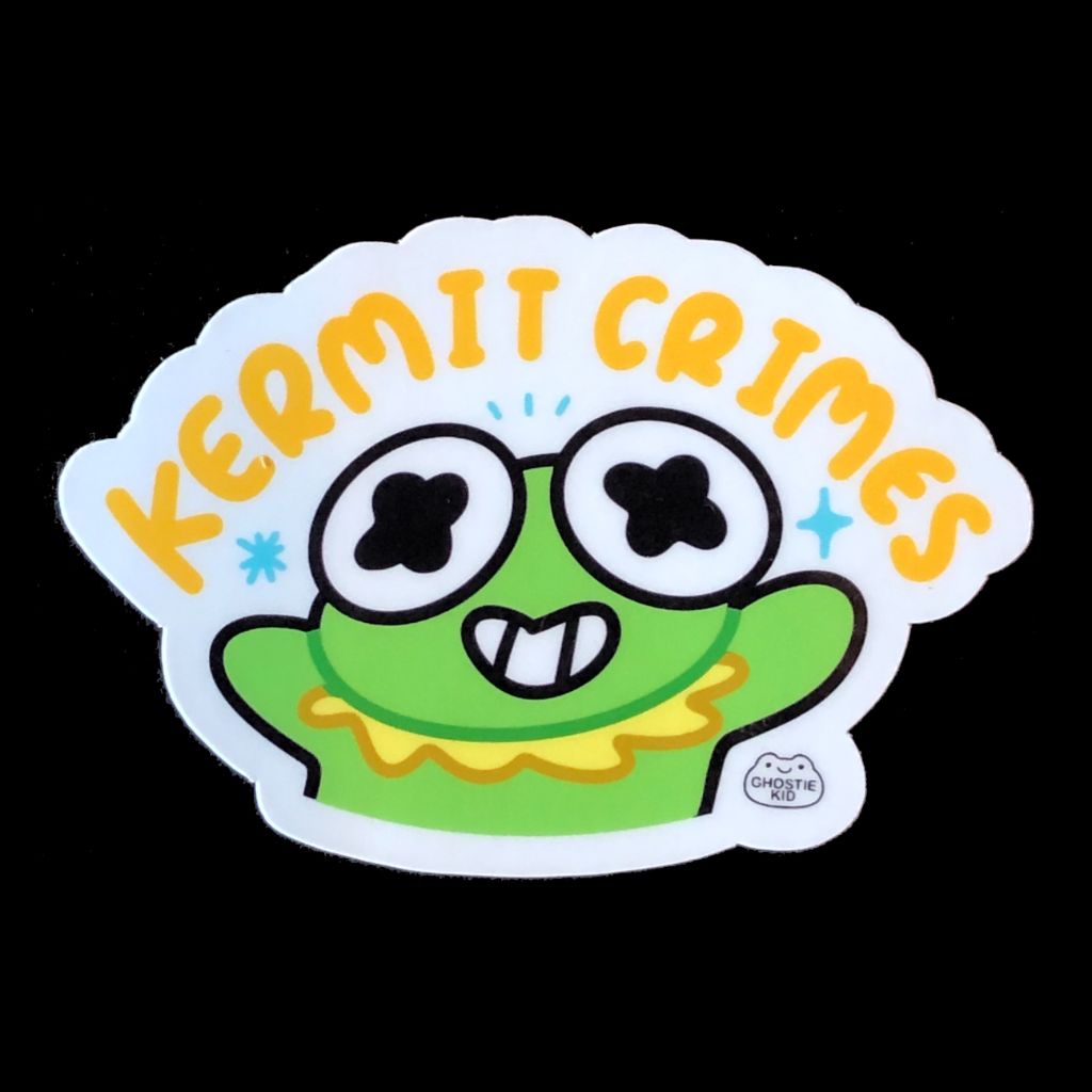 Kermit crimes sticker