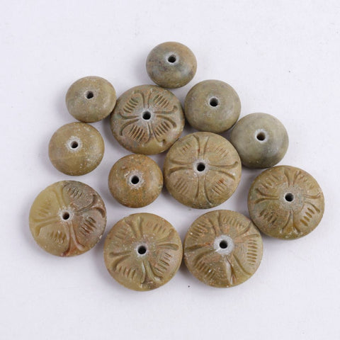 Vintage Carved Soapstone Beads