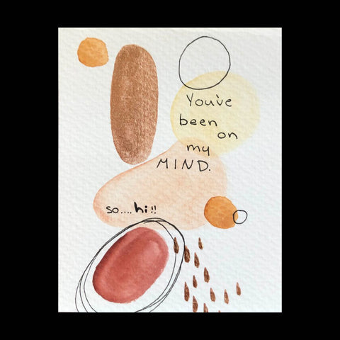 Watercolor Card - You've been on my mind