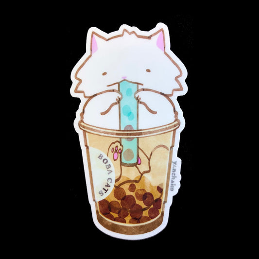 Boba Cat Classic Milk Tea Sticker