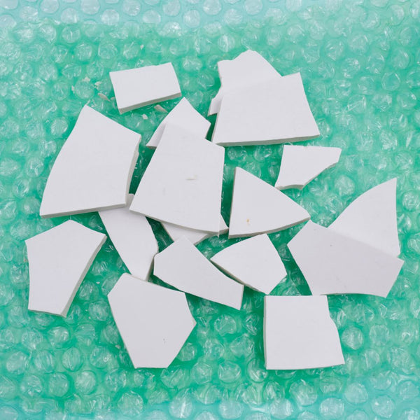 White Pottery Shards for Mosaic Assemblage