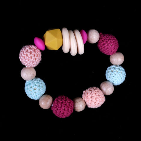 Beaded Silicone Teething Toy
