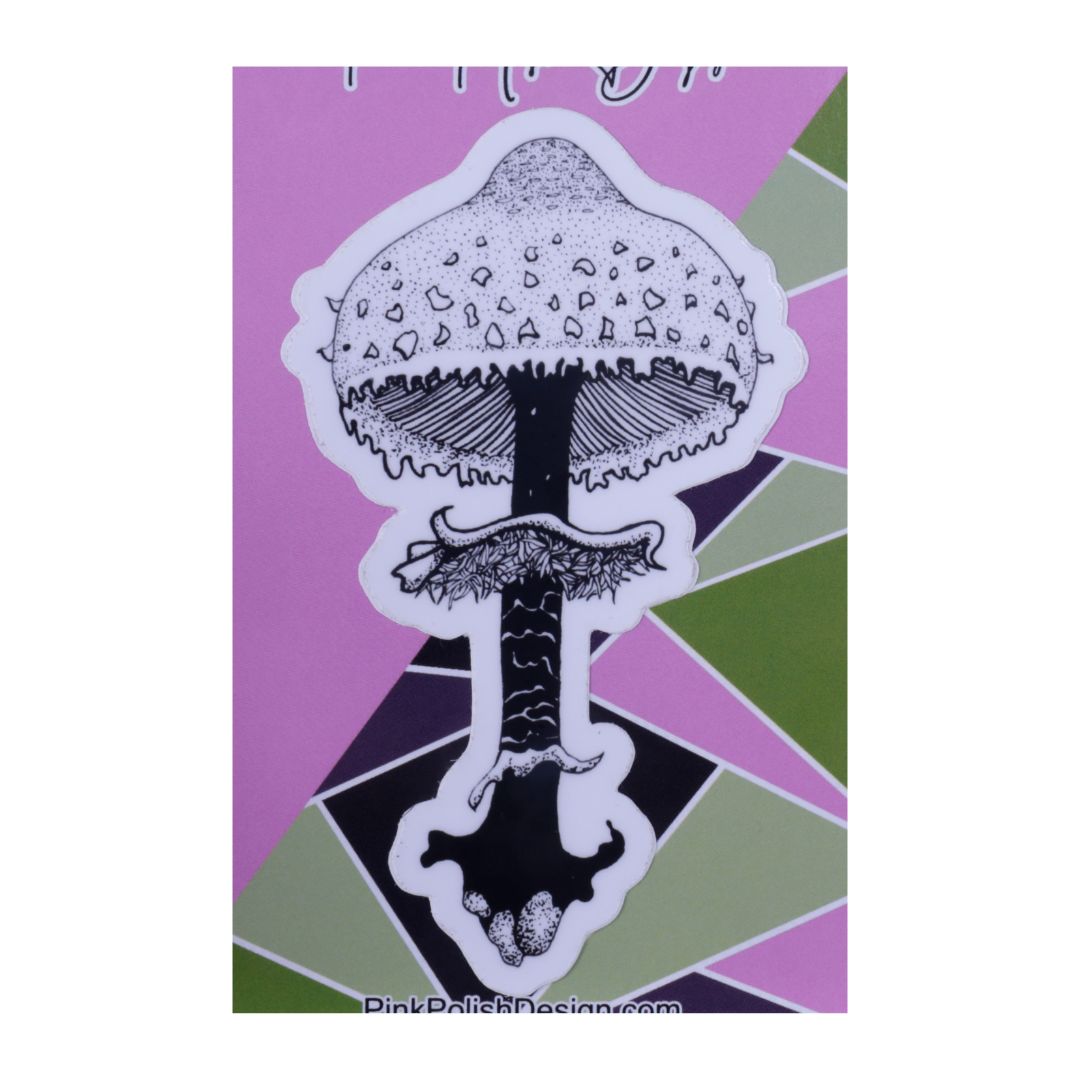 Shaggy Parasol Mushroom Sticker