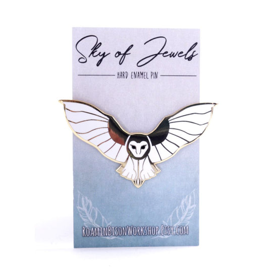 Barn Owl Enamel Pin