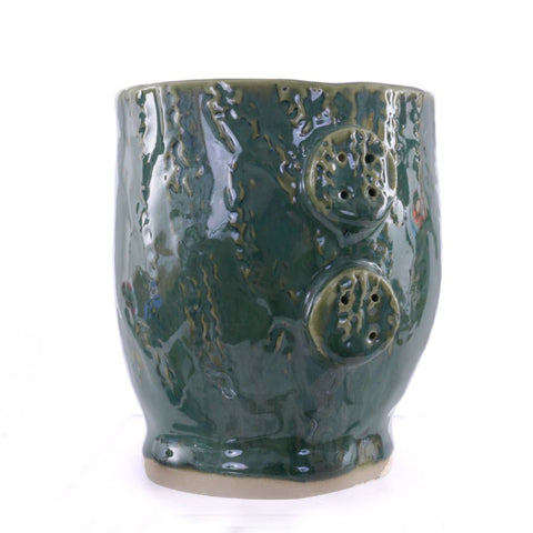Hand Built Porcelain Mug - Green