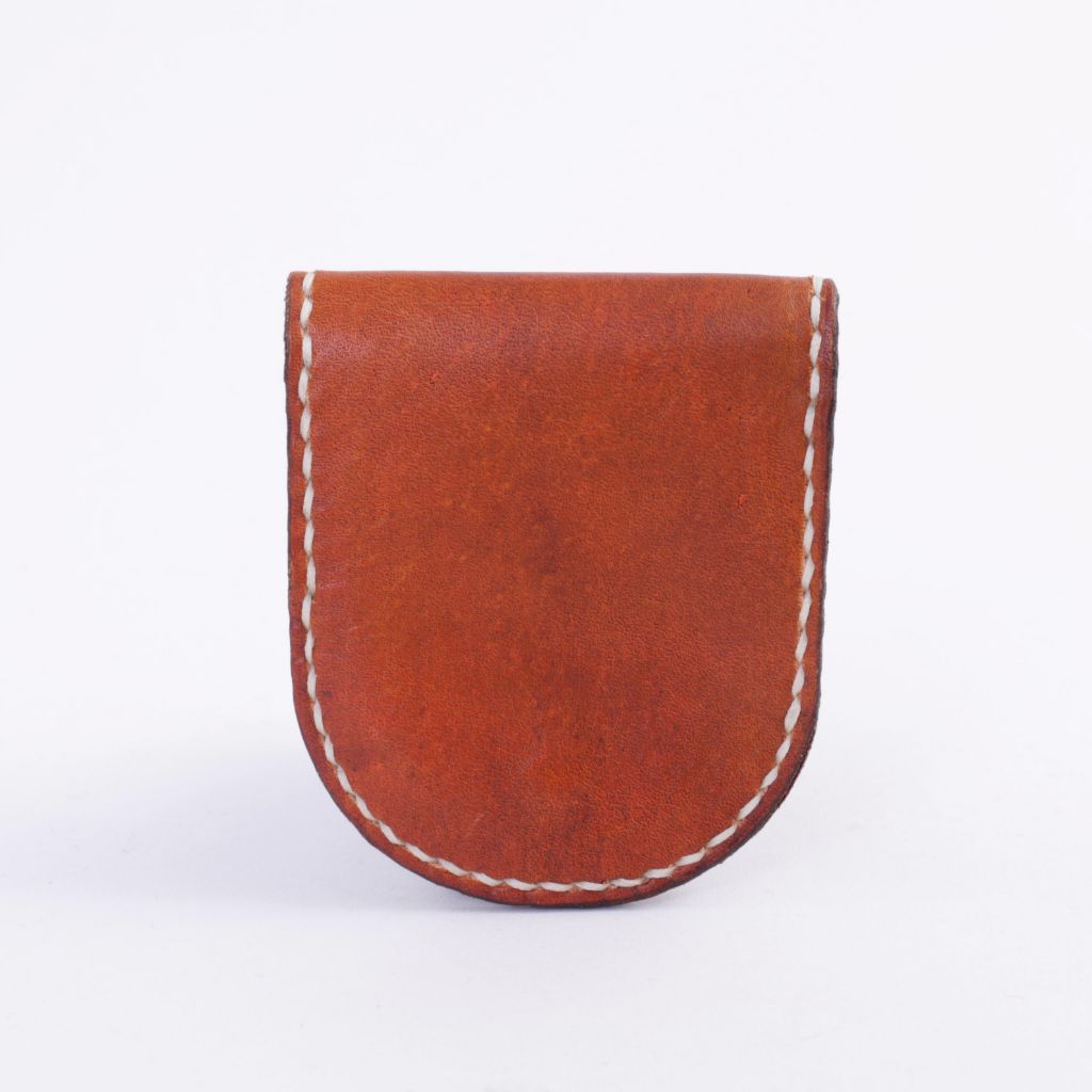 Saddle Tan Leather Coin Case