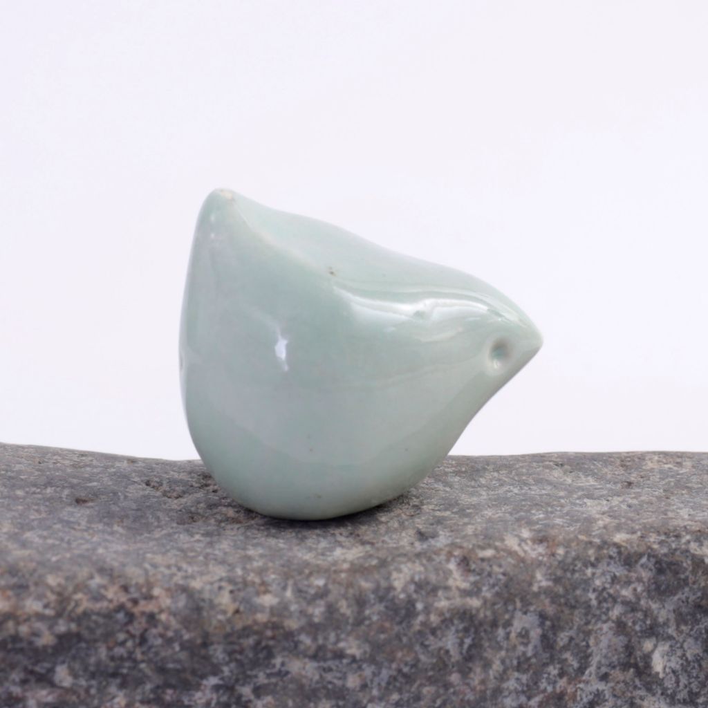 Itty Bitty Mint Green Porcelain Bird