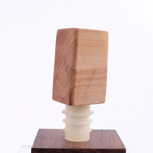 Handcrafted Wood Bottle Stopper w Cross