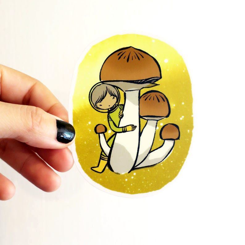 Little Mushroom Explorer Sticker