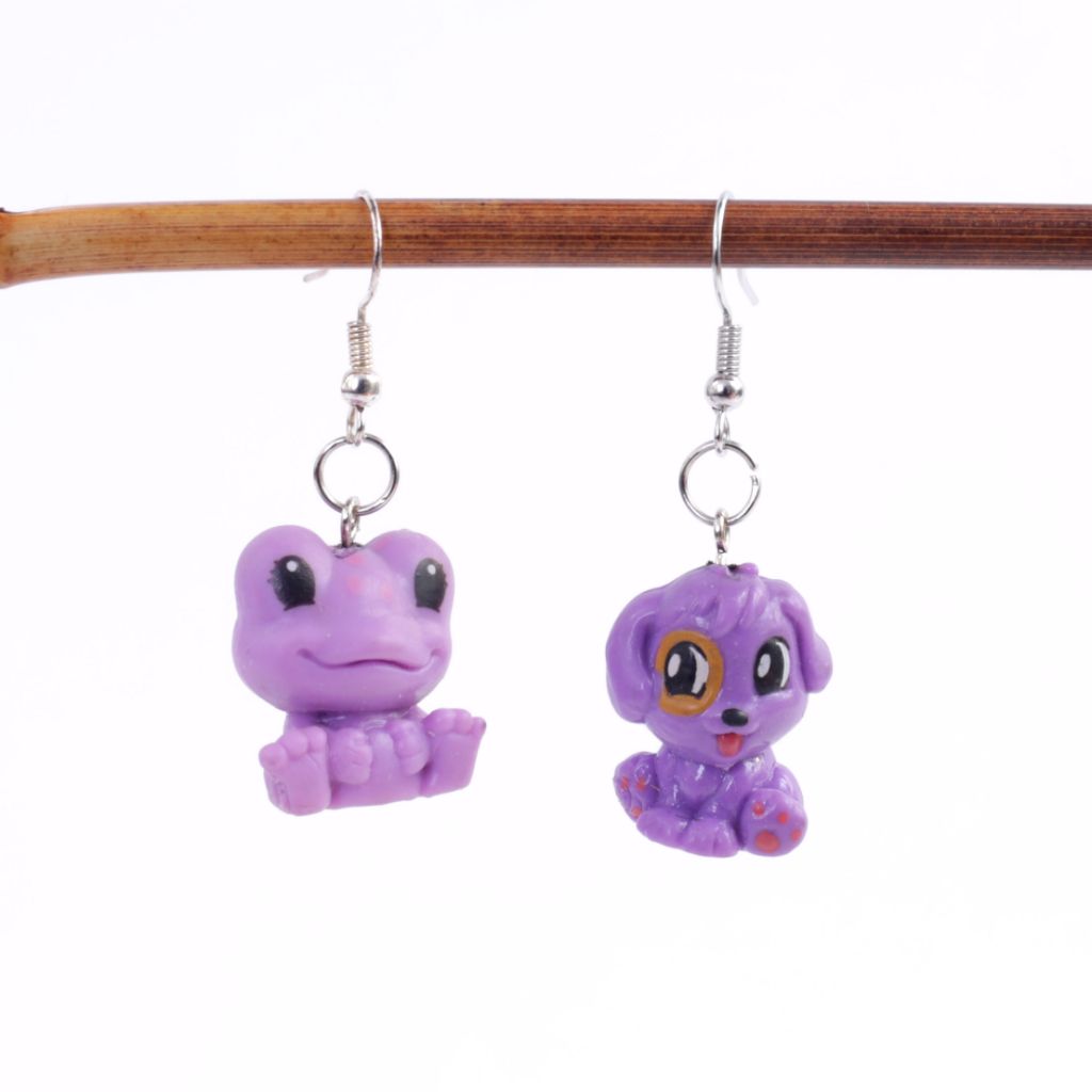 Purple Critter Earrings
