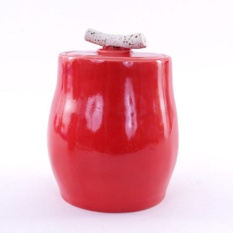 Red Lidded Jar