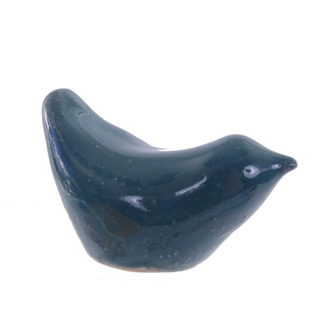 Mini Jelly Bean Bird - Teal Porcelain