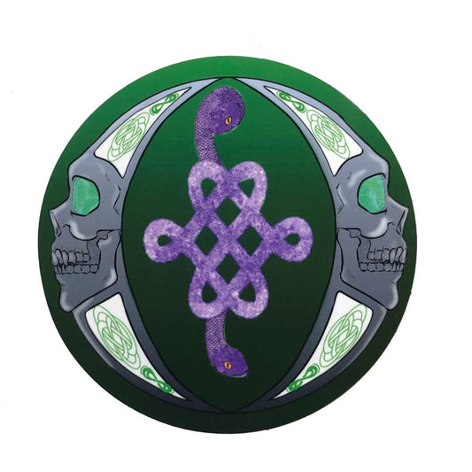 Crecent Skull Moons and Snake Knot Sticker