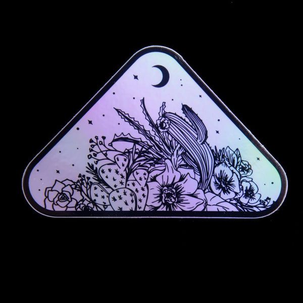 Holographic Desert Flowers Stickers