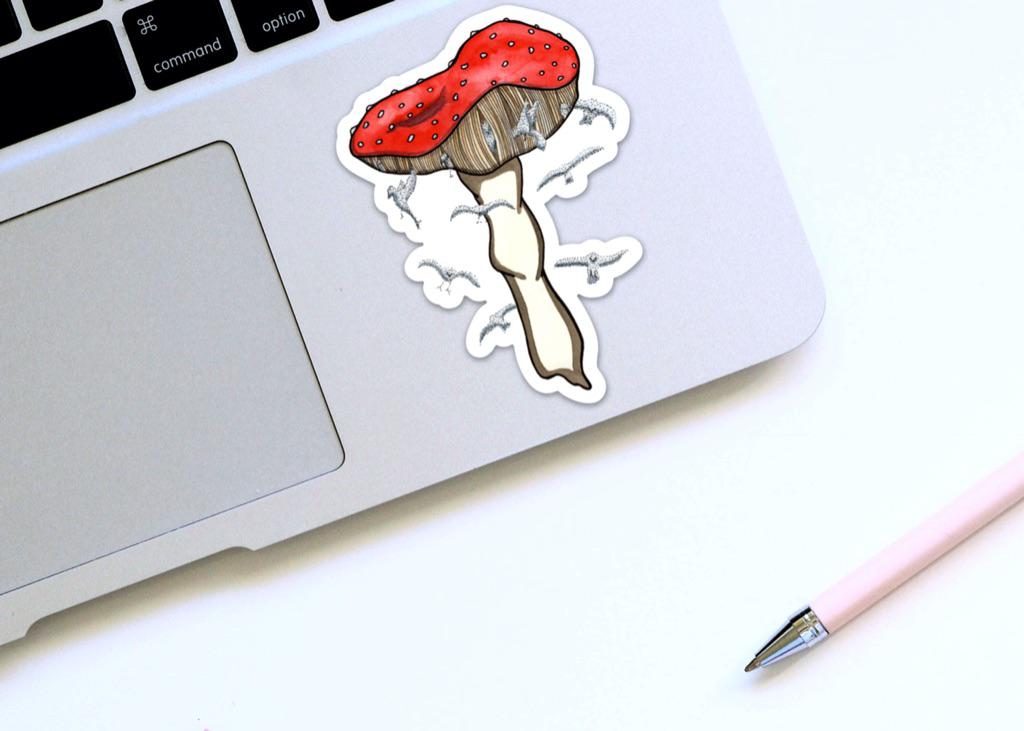 Mushroom Magic, 4" Sticker